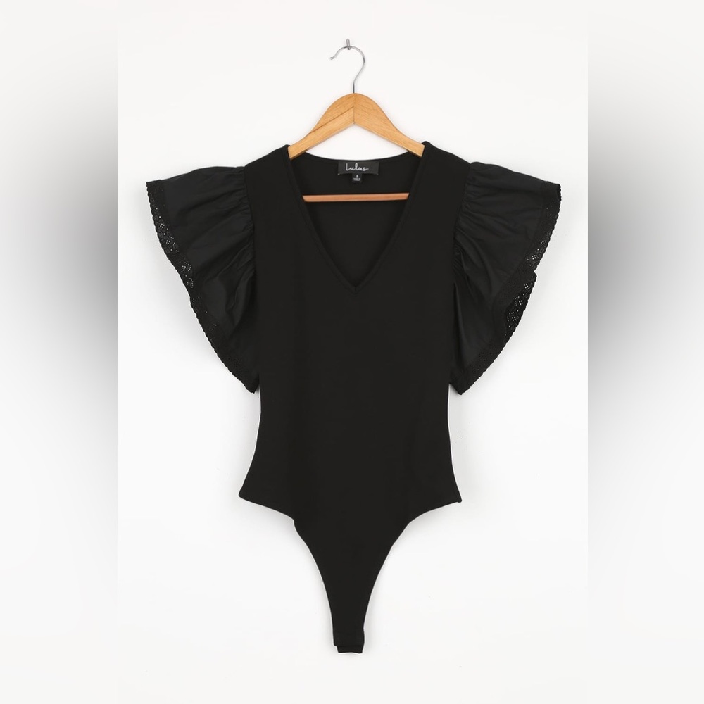 Eyelet Sleeved Bodysuit